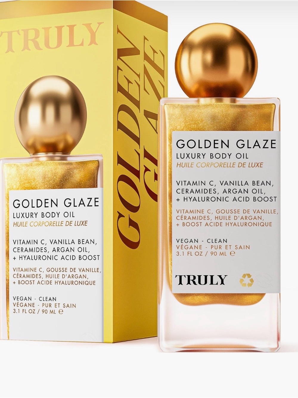 TRULY Golden Glaze Luxury Body Oil - Shimmering Gold NIB
